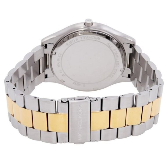 NWT Authentic Michael Kors Slim Runway Quartz Green Dial Men's Watch - Picture 3 of 3